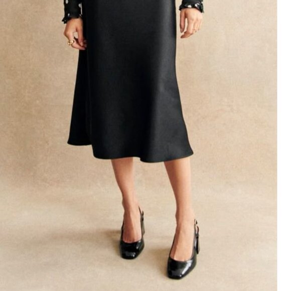 Sézane Sandy Skirt |  Black - Picture 4 of 16